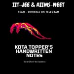 Kota Handwritten Notes - Real Telegram