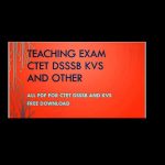 Teaching exam ctet dsssb kvs htet reet uptet nvs - Real Telegram