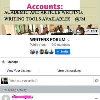 Professional Writers club - Real Telegram